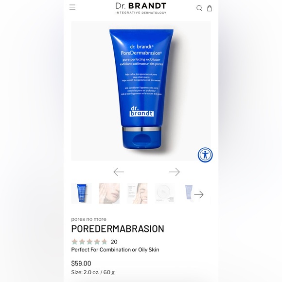 Dr Brandt PoreDermaBrasion 2oz Full Size Bottle NWT - Picture 3 of 10